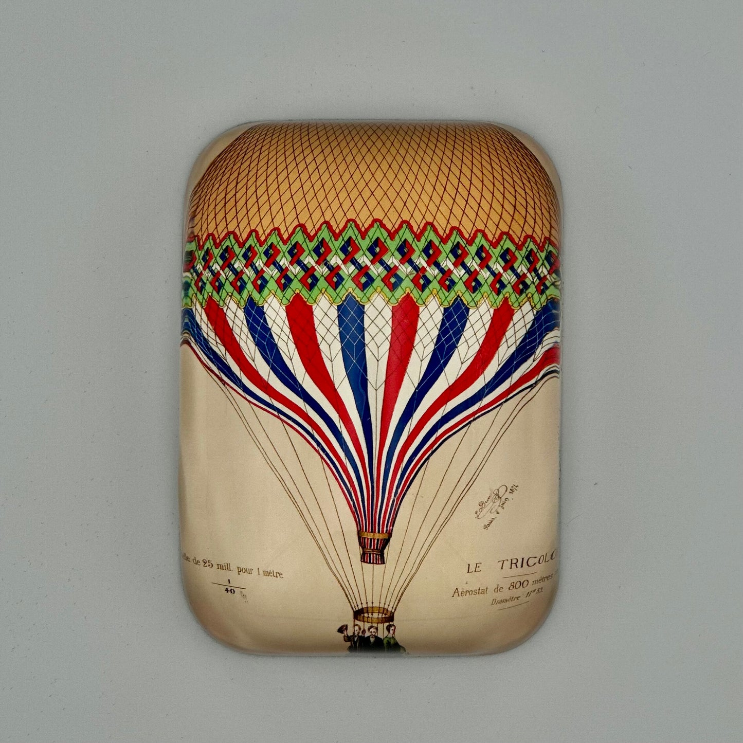 Saint Austin Company Hot Air Balloon Square Paperweight