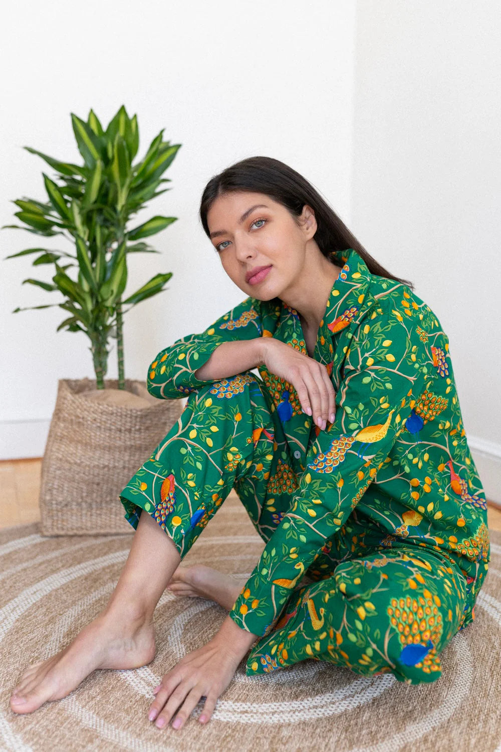 Denise Rae Pajama Set - Fearless Peacock