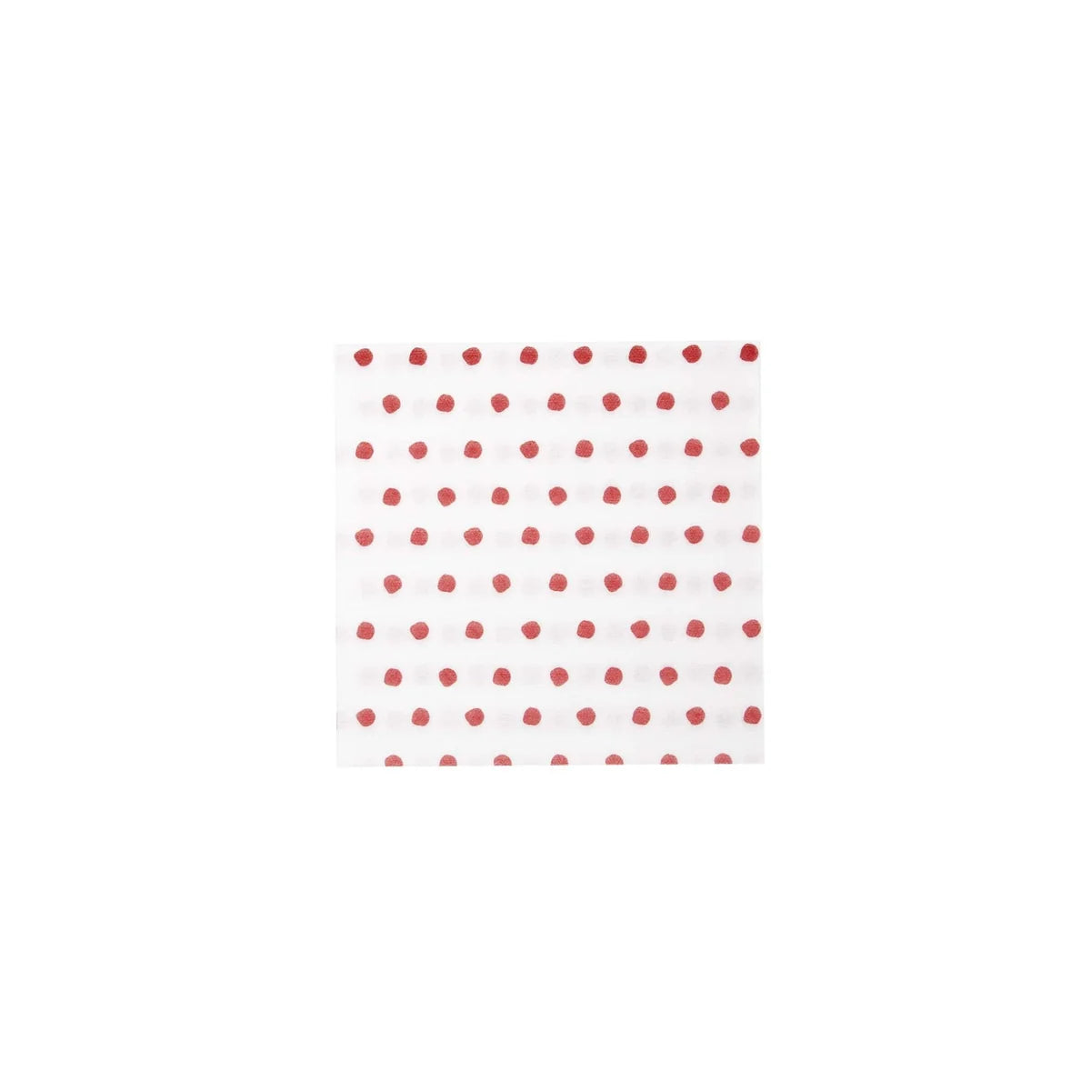 Vietri Papersoft Napkins Dot Cocktail Napkins - Red