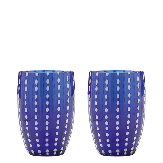Cobalt Blue Perle Tumbler (Set of 2)