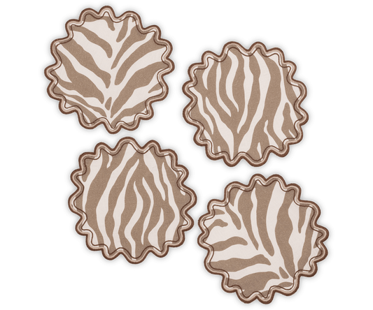 Regine Cocktail Napkin - Coconut - set of 4