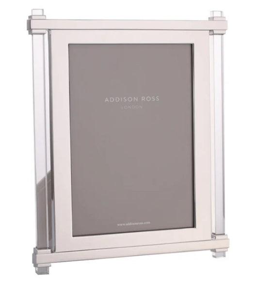 Addison Ross Acrylic & Silver Pillar Photo Frame - 5x7