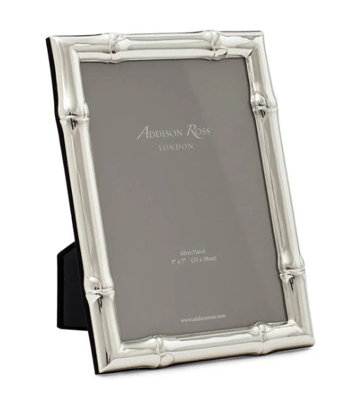 Addison Ross Wide Bamboo Silver Plated Photo Frame - 5x7