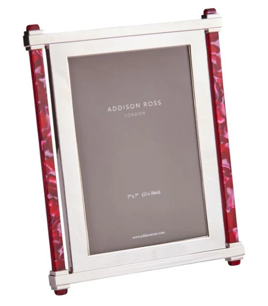Addison Ross Ruby & Silver Acrylic Photo Frame - 5x7