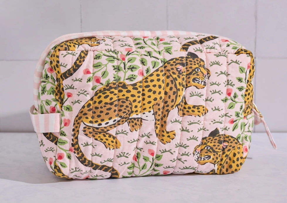 Print Fresh Quilted Pouch in Bagheera