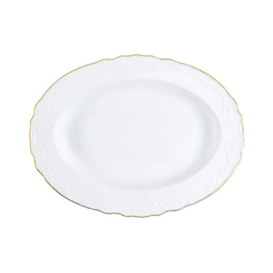 Simply Anna Dinnerware Collection - White & Gold
