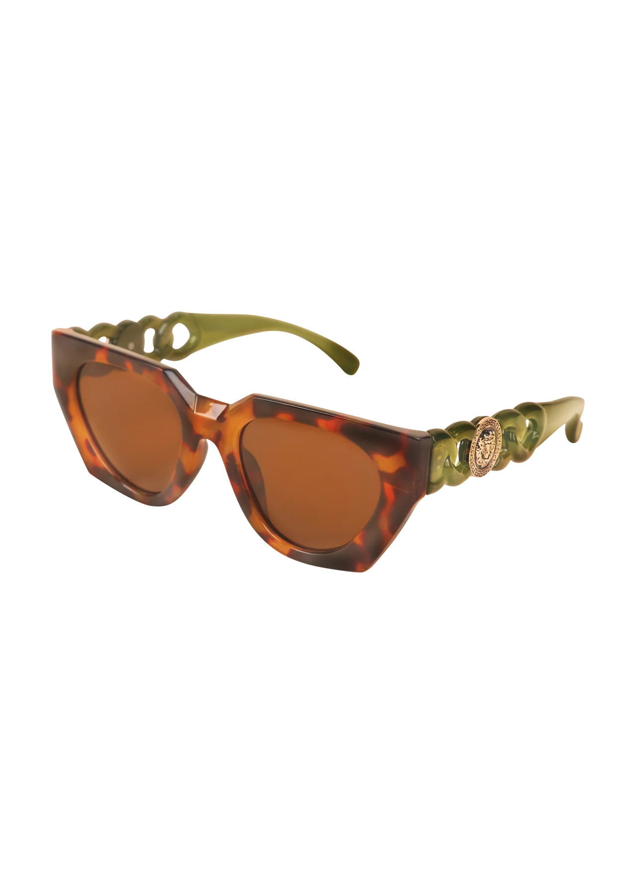 Powder Designs Sunglasses - Zelia Tortoiseshell/Olive