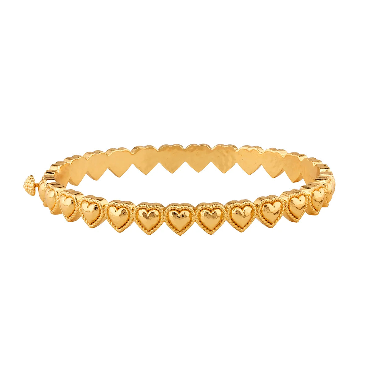 Capucine De Wulf Love Petite Hinged Bangle - Gold