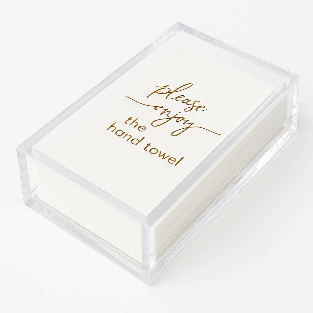 Maven Home Guest Towel Napkins - Please Enjoy