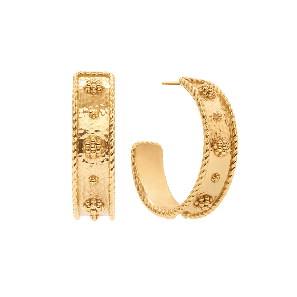 Capucine De Wulf Berry Classic Medium Hoop Earrings - Gold