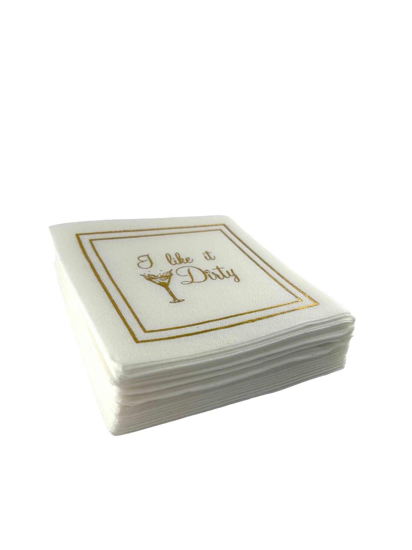 Maven Home Linen-Feel Cocktail Napkins, Dirty