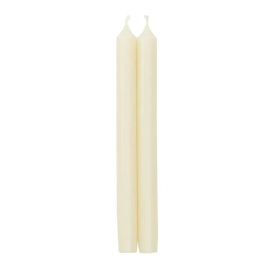 Caspari Ivory 10" Crown Candles, 1 pair