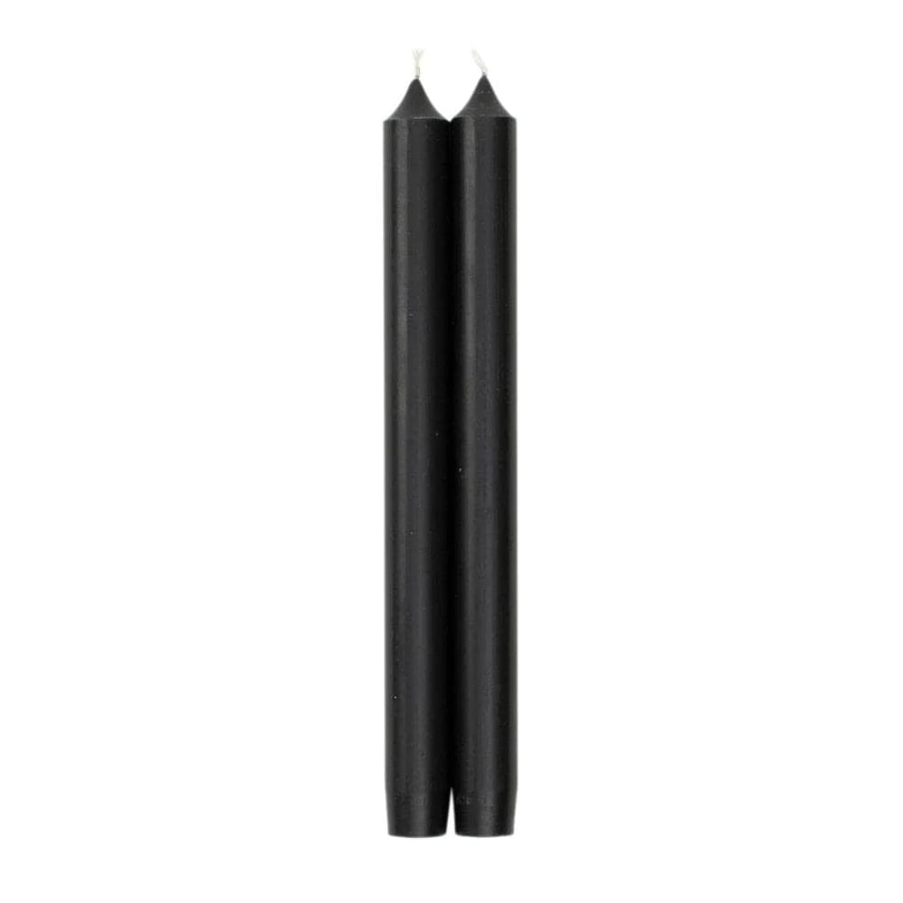 Caspari Black 10" Crown Candles, 1 pair