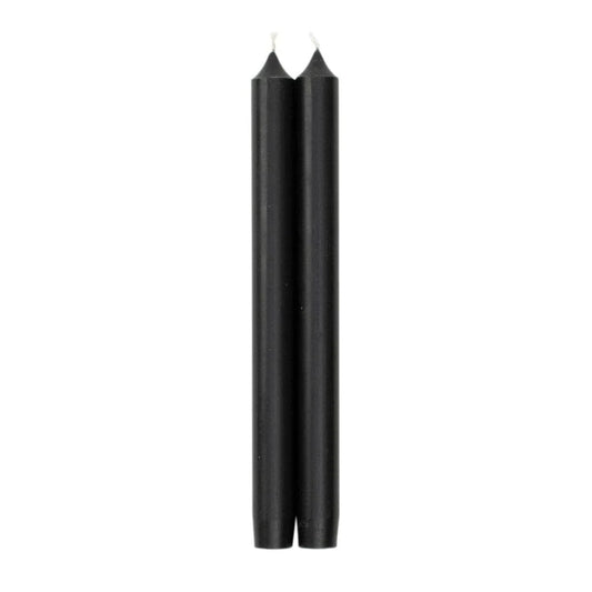 Caspari Black 10" Crown Candles, 1 pair
