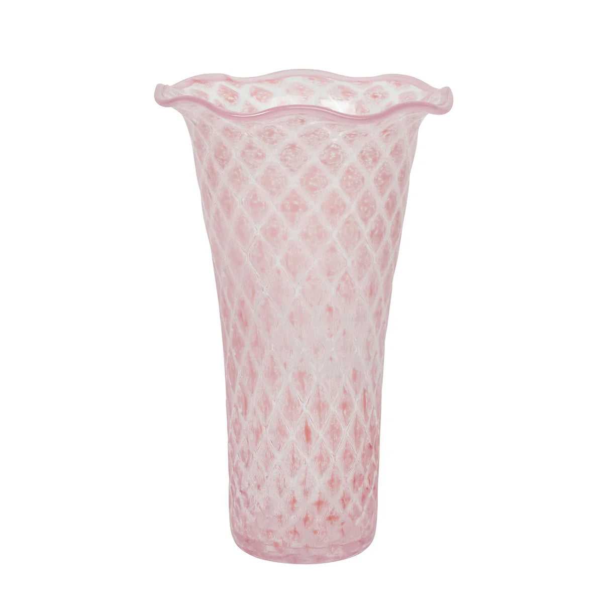 Trellis 9" Flared Vase - Blush