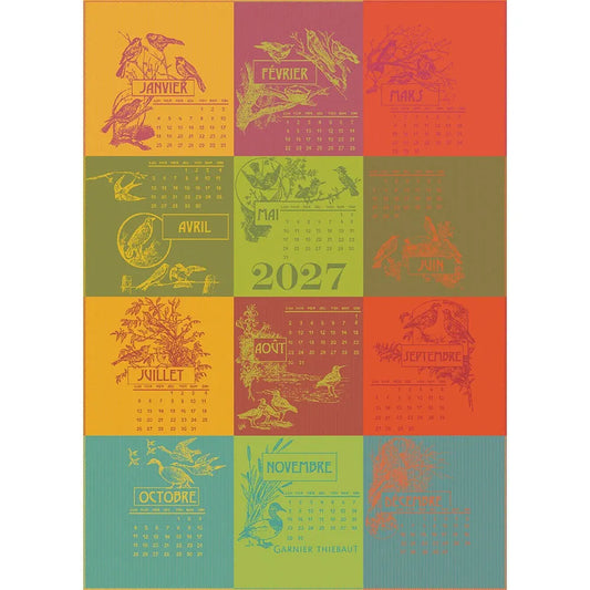 Garnier Thiebaut Calendrier 2027 Celebration Jacquard Kitchen Towel