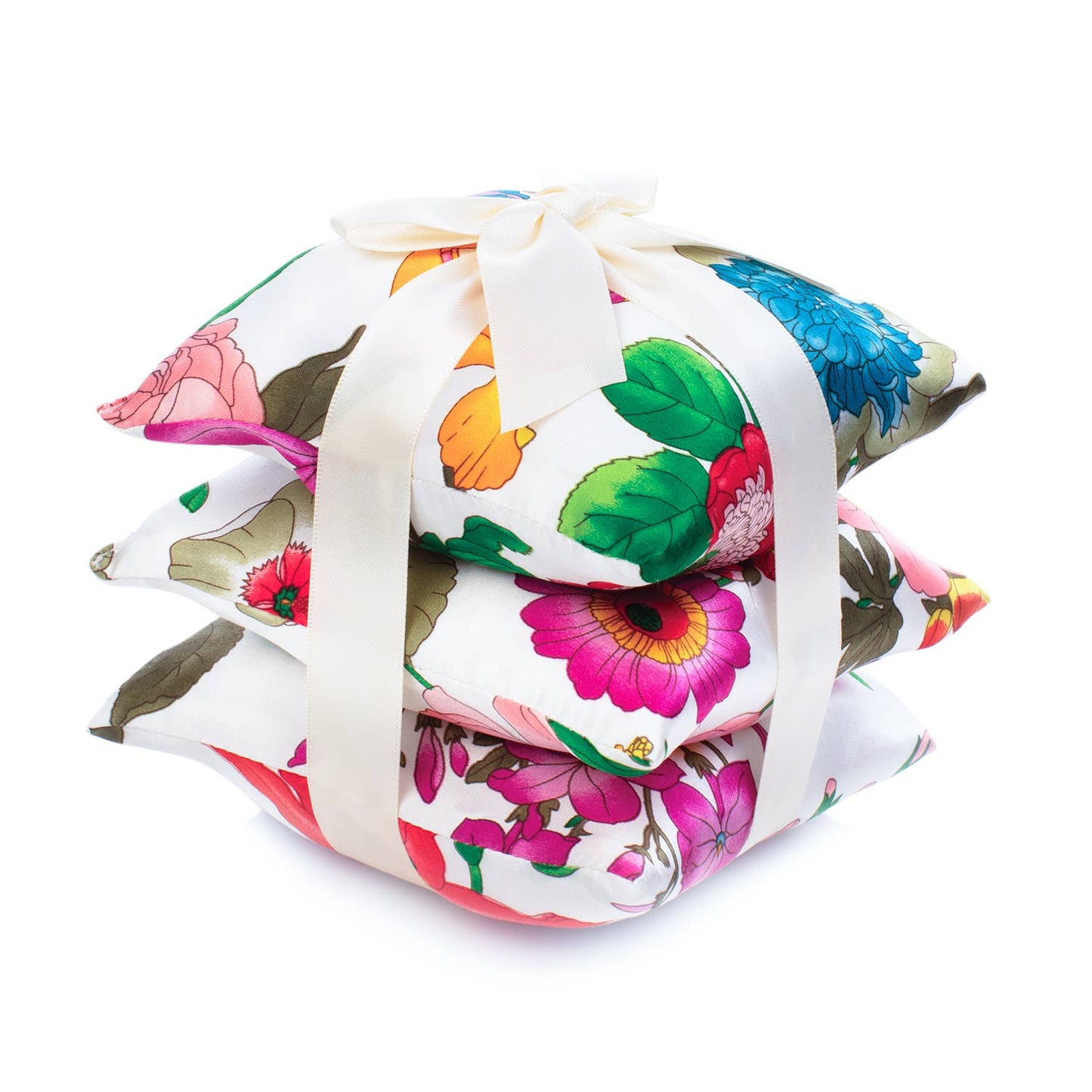 Floral Blush Silk Sachet Set of 3