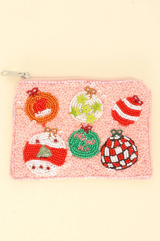 Christmas Holiday Tree Ornament Coin Bag