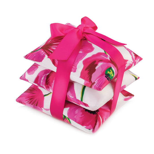 Poppy Silk Sachet Set of 3