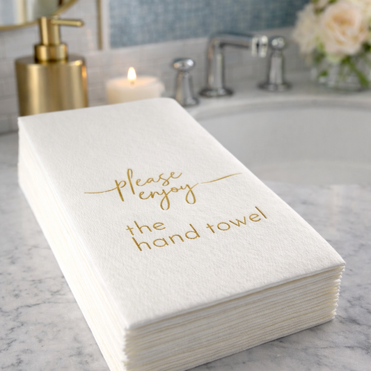 Maven Home Guest Towel Napkins - Please Enjoy