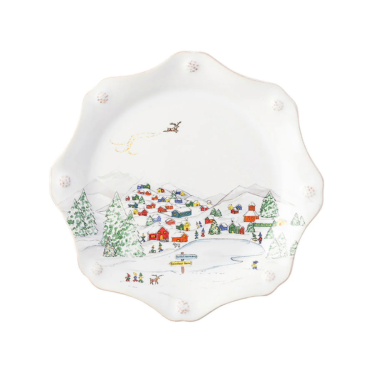 North Pole Dessert/Salad Plate