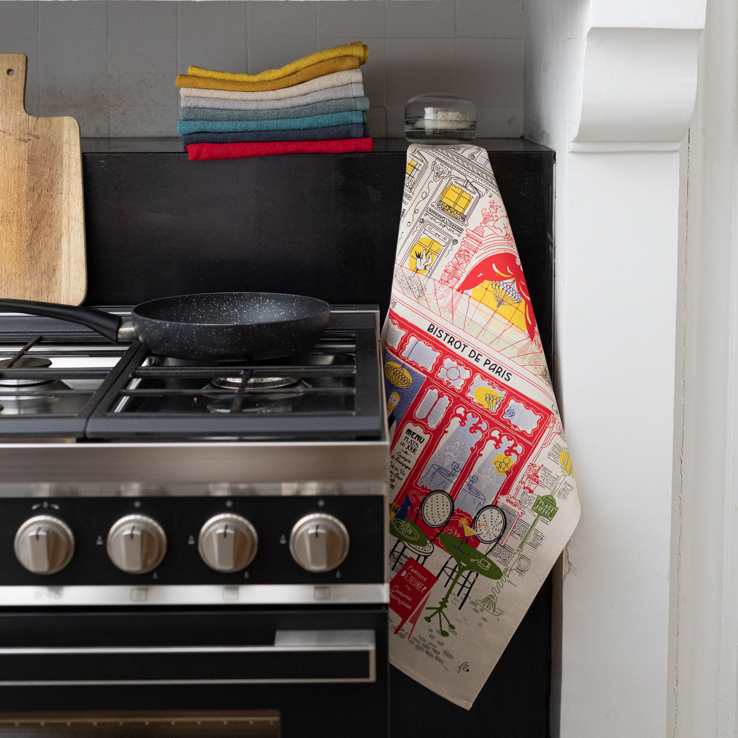 Parisian Shops Tea Towels: Patisserie