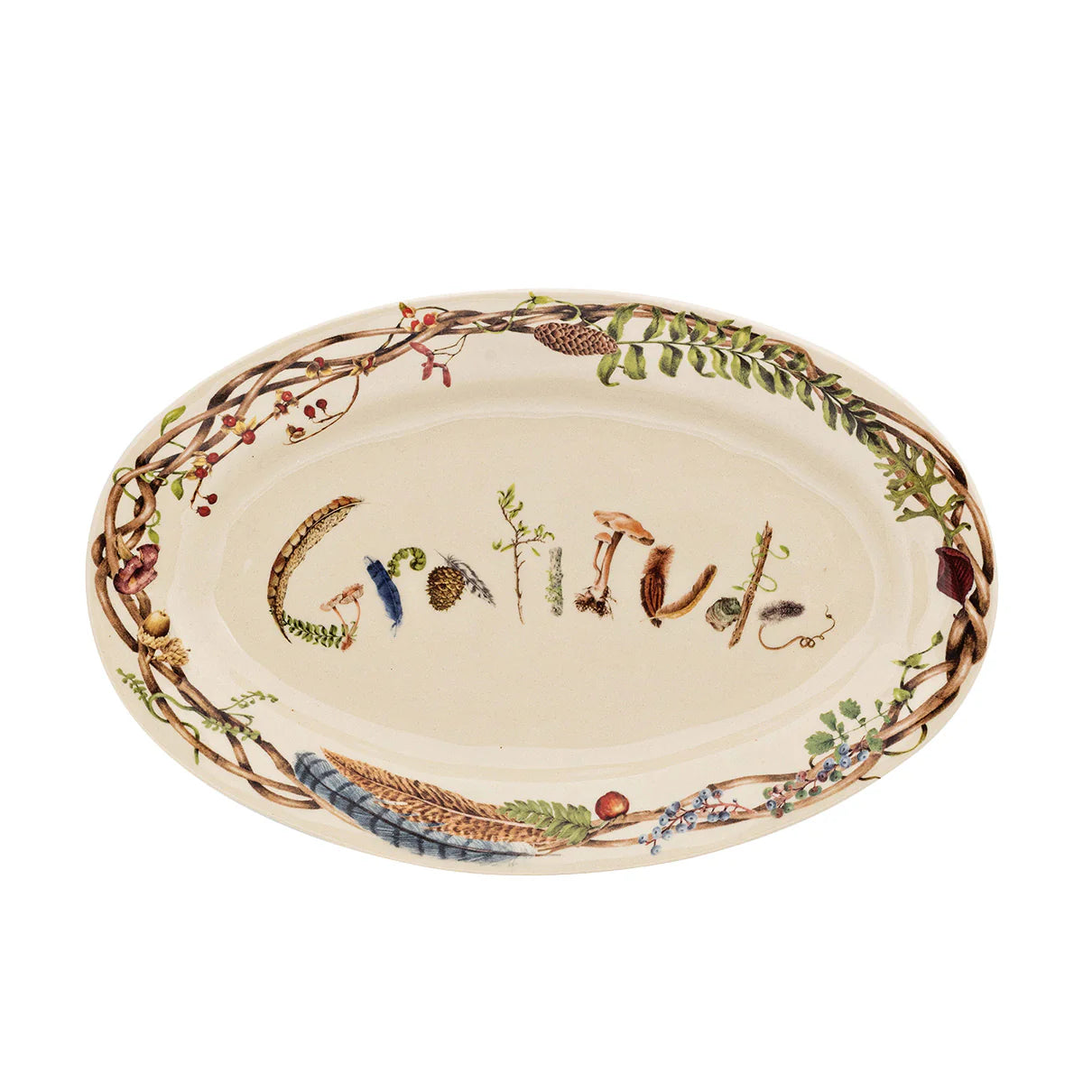 Forest Walk Gratitude 15" Platter