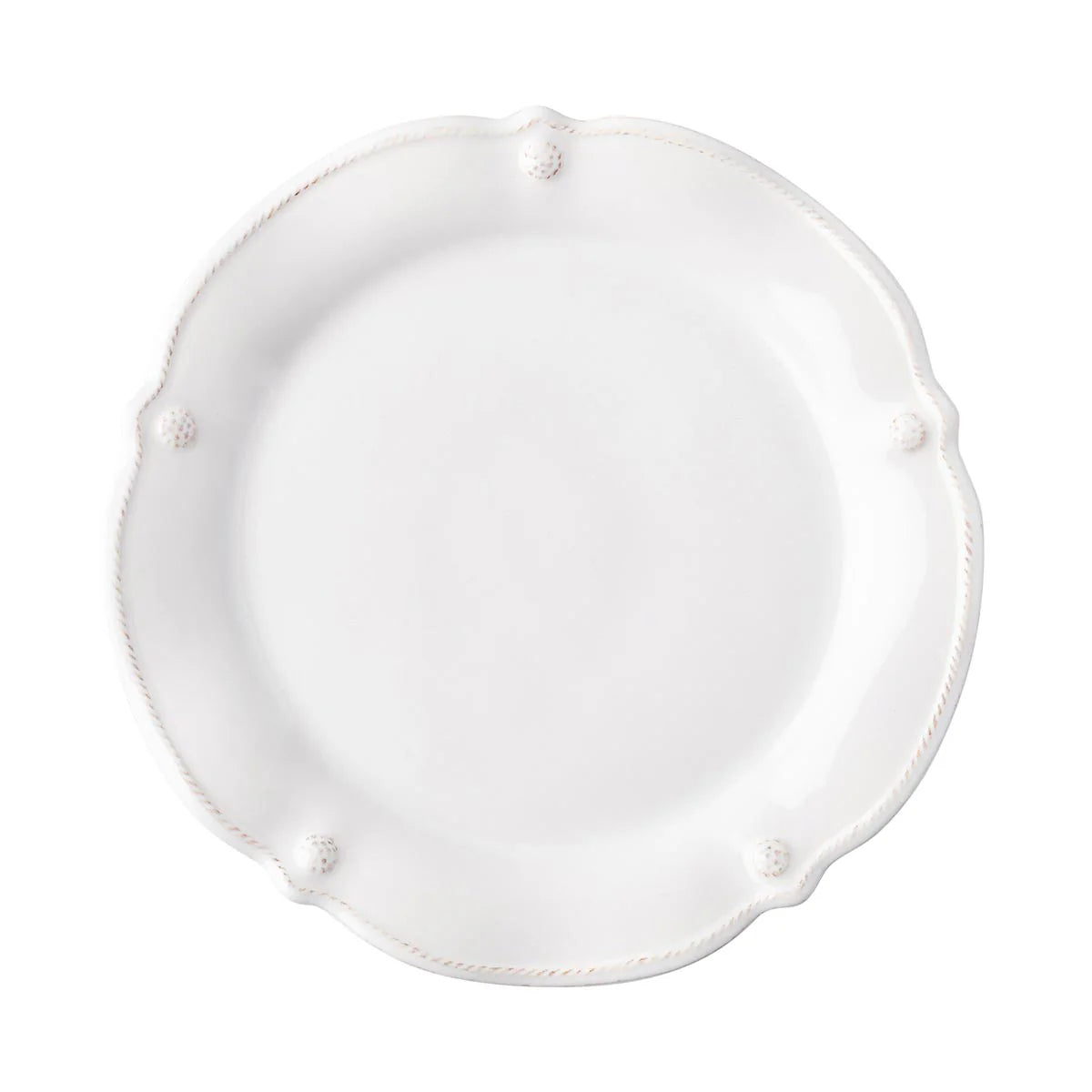 Berry & Thread Flared Dessert/Salad Plate - Whitewash