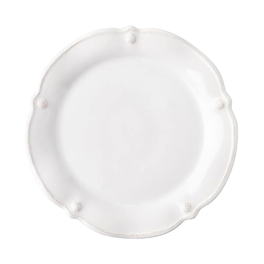 Berry & Thread Flared Dessert/Salad Plate - Whitewash