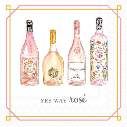 Paper Cocktail Napkins Pack of 20 Yes Way Rose