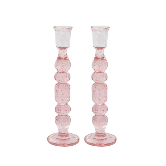 Provence 9" Candlestick Set/2 - Blush