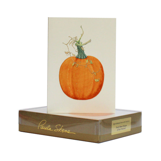 Elegant Pumpkin Blank Fall Card