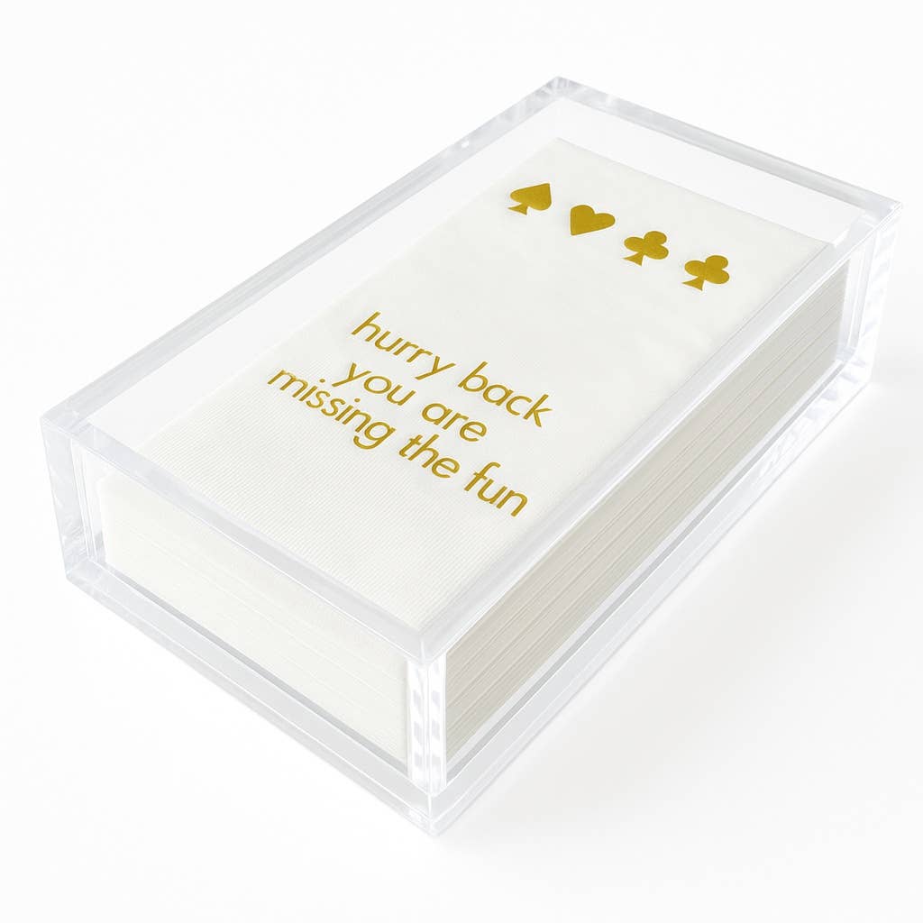 Maven Home Guest Towel Napkins, Hurry Back Card Game