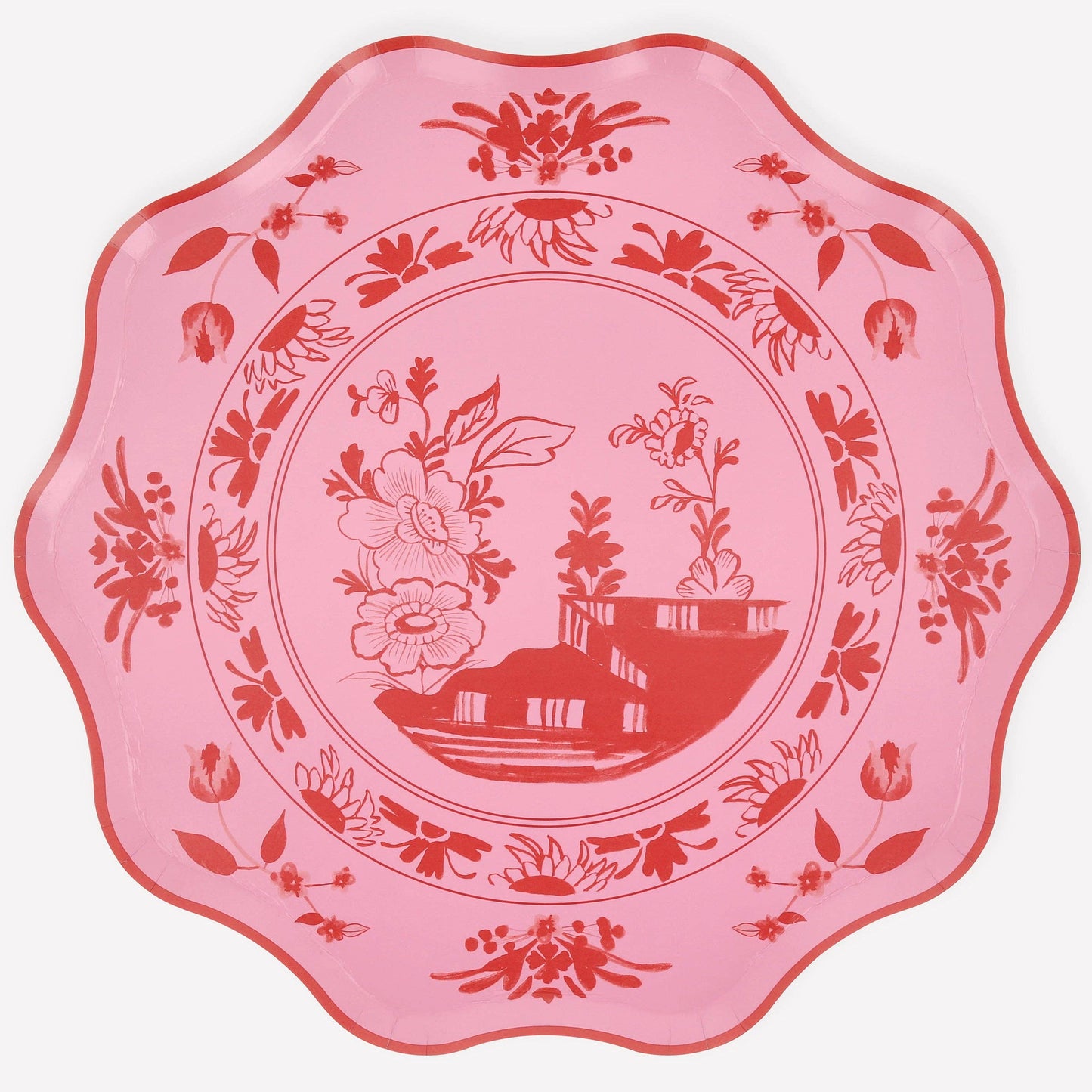Meri Meri Pink Vintage Botanical Dinner Plates