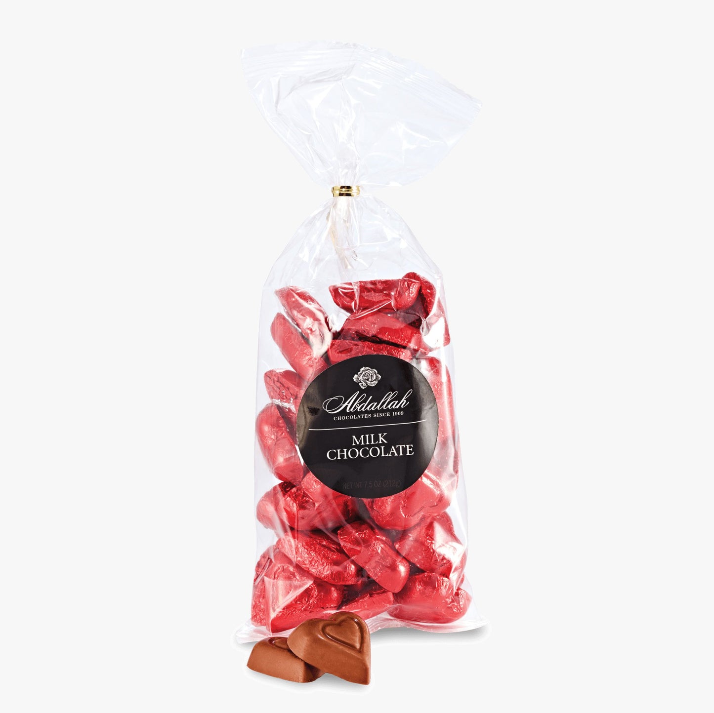 7.5 oz Valentine's Foiled Milk Chocolate Hearts