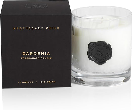 Zodax Apothecary Guild Opal Glass Jar Candle - 11 oz - Gardenia