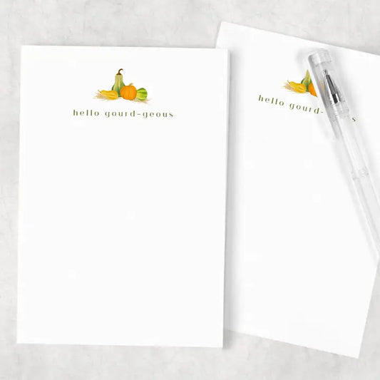 Hello Gourd-geous Fall Notepad 5x7