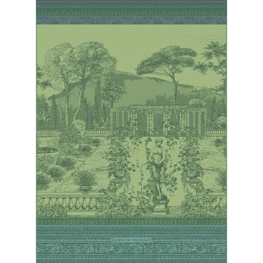Jardin Spirituel Vert Jacquard Tea Towel
