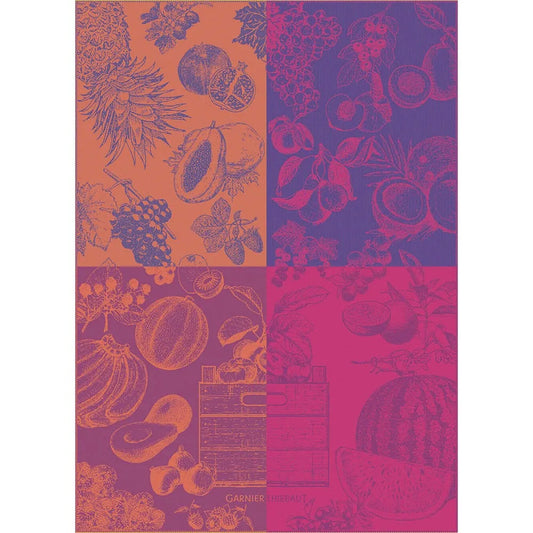 Garnier Thiebaut Les Fruits Purple Jacquard Kitchen Towel
