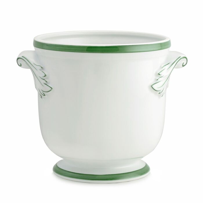 William Yeoward Mara Cachepot Forest Green 6¼" / 157mm