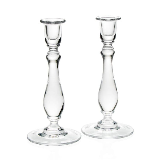 William Yeoward Crystal Meryl Pair of Candlesticks 10" / 25.5cm