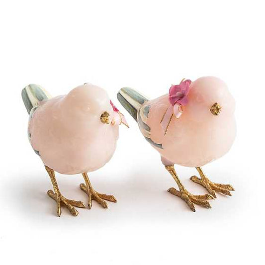 Milk Pink Birds Set of 2