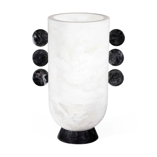 Jonathan Adler Como Black & White Disc Urn