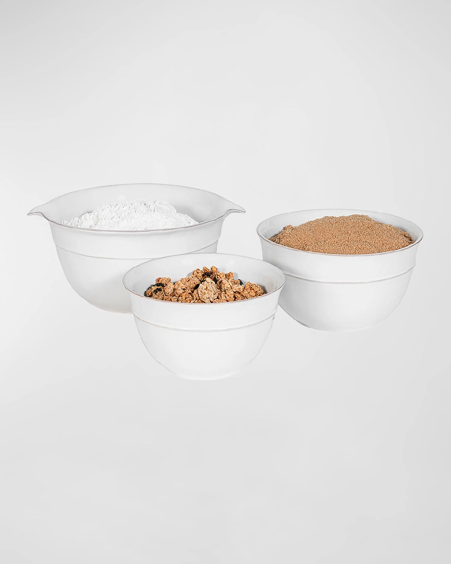 Puro Whitewash Nesting Serving Bowl 3-Piece Set