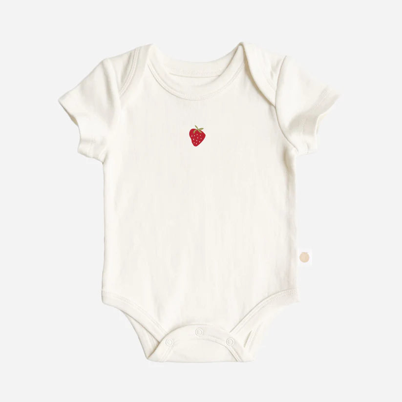 Blueberry Hill Onesie Strawberry