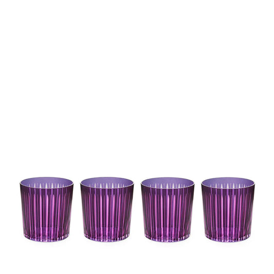 Prism Double Old Fashioned Glasses S/4 - Purple