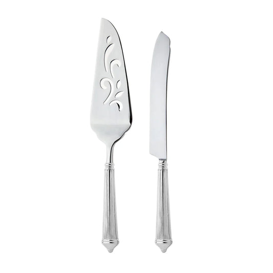 Ricci Rialto Mirrored 18/10 Stainless Steel Oversized 2 Piece Cake Serving Set