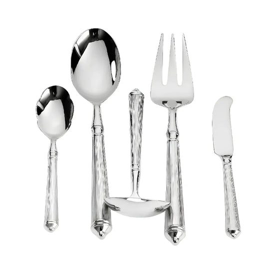 Ricci Rialto Mirrored 18/10 Stainless Steel 5 Piece Hostess Set