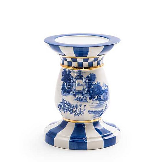 Royal Toile Small Pillar Candle Holder