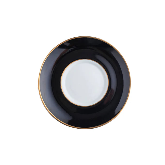Pickard China ColorSheen Black with Gold - with Monogram